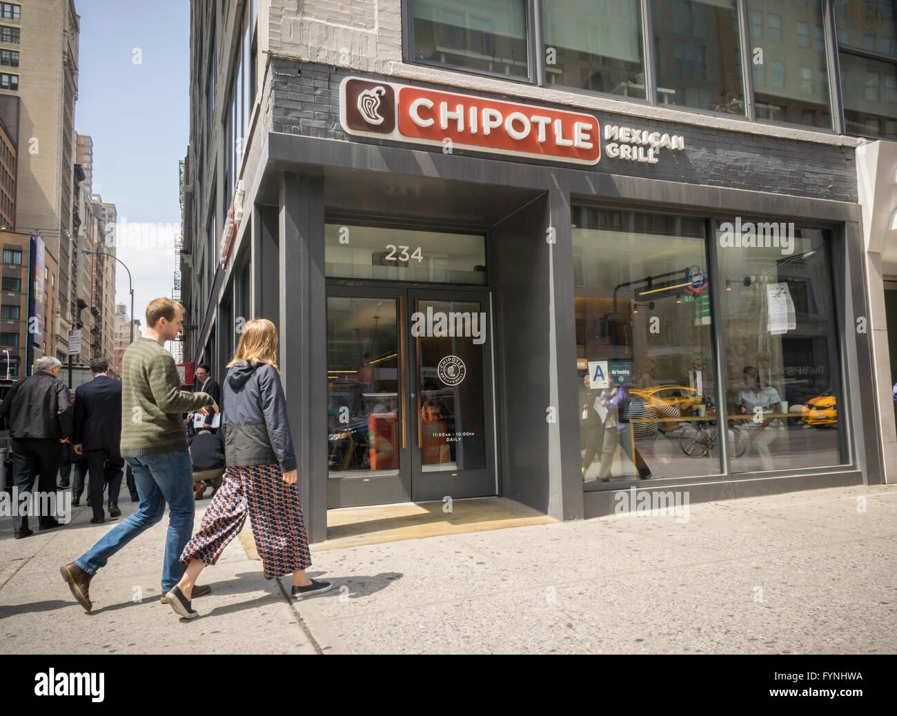 A Chipotle Mexican Grill restaurant in New York on Tuesday, April 26