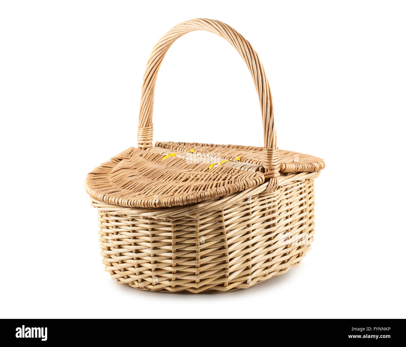 Picnic wicker basket Stock Photo