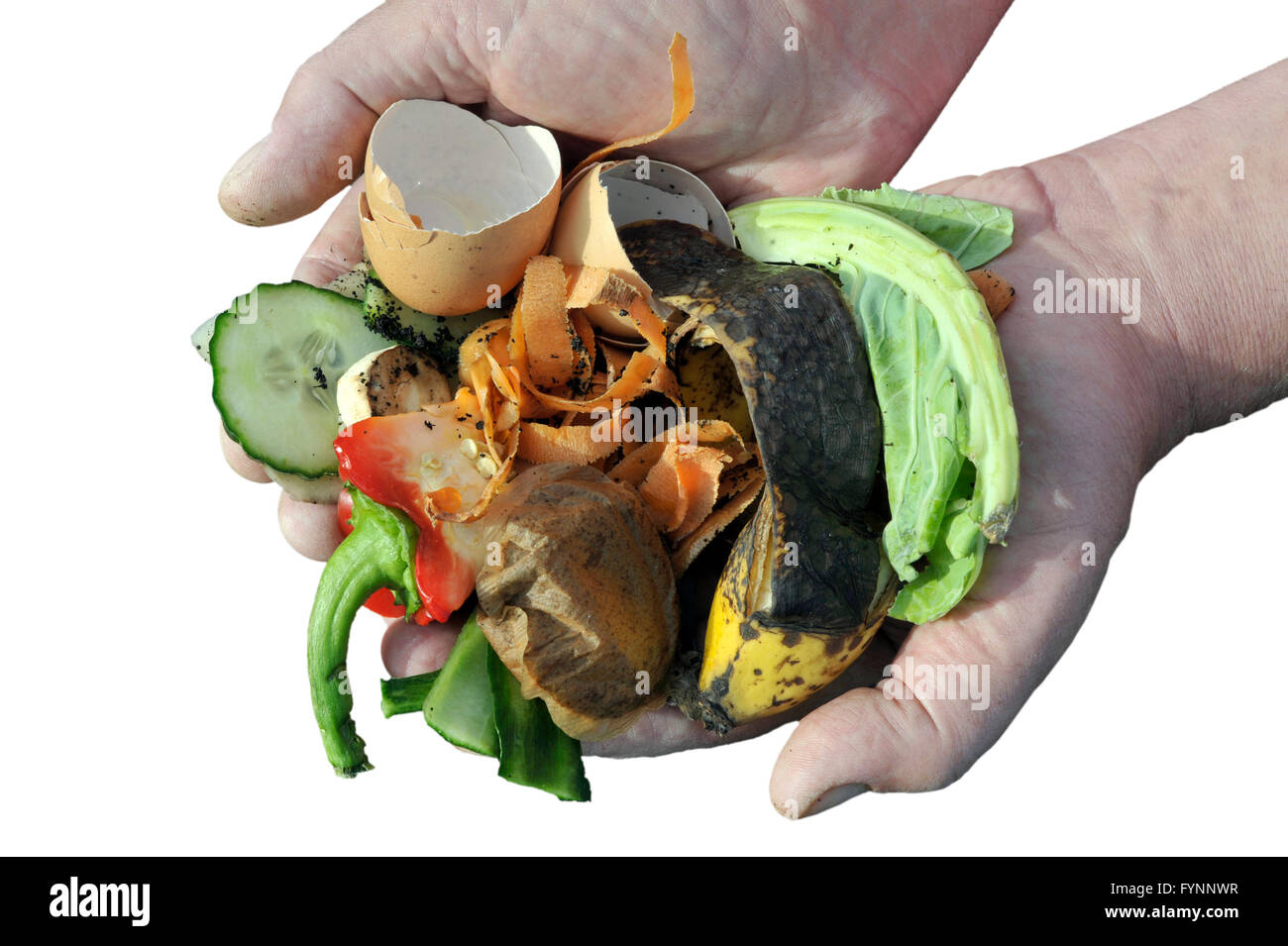 Handling Kitchen food and garden vegetable waste materials for home recycling via composting