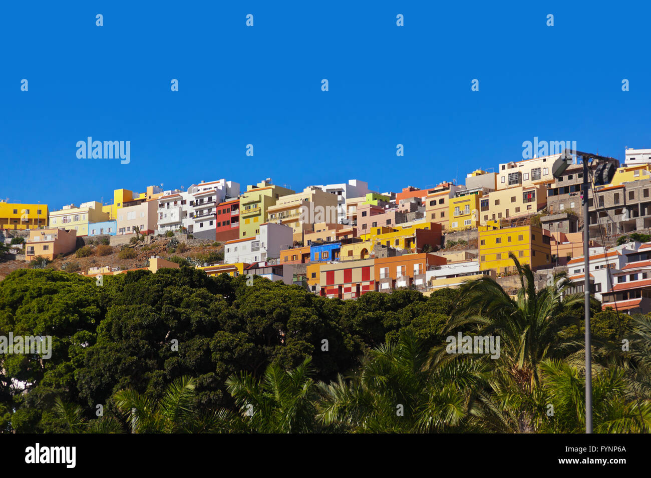 Town San Sebastian - La Gomera Island - Canary Stock Photo