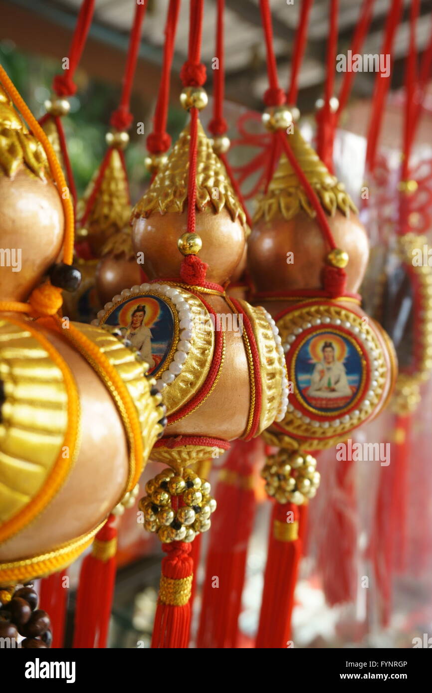 bottle gourd lucky charm Stock Photo