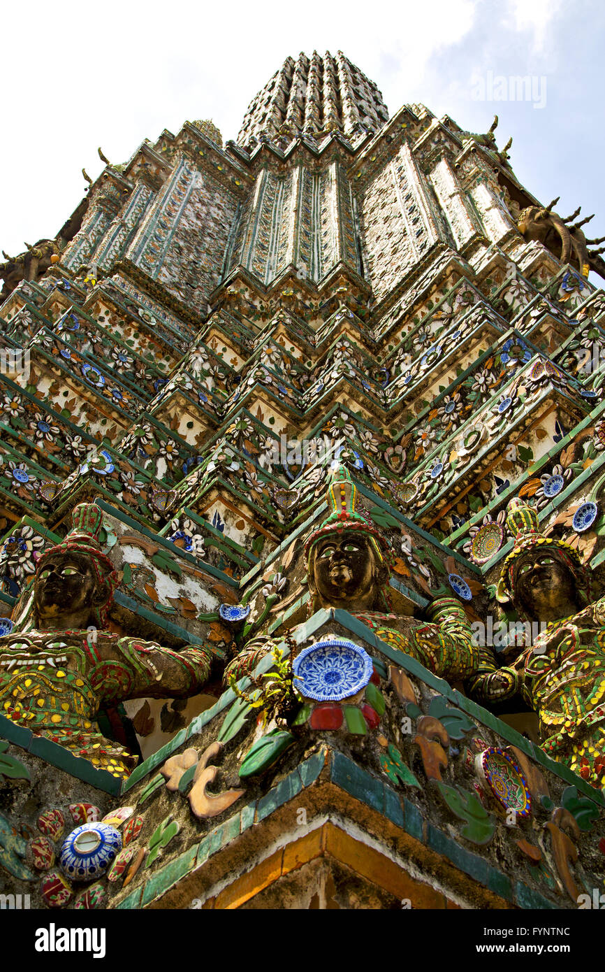 asia thailand in bangkok sunny statue Stock Photo - Alamy