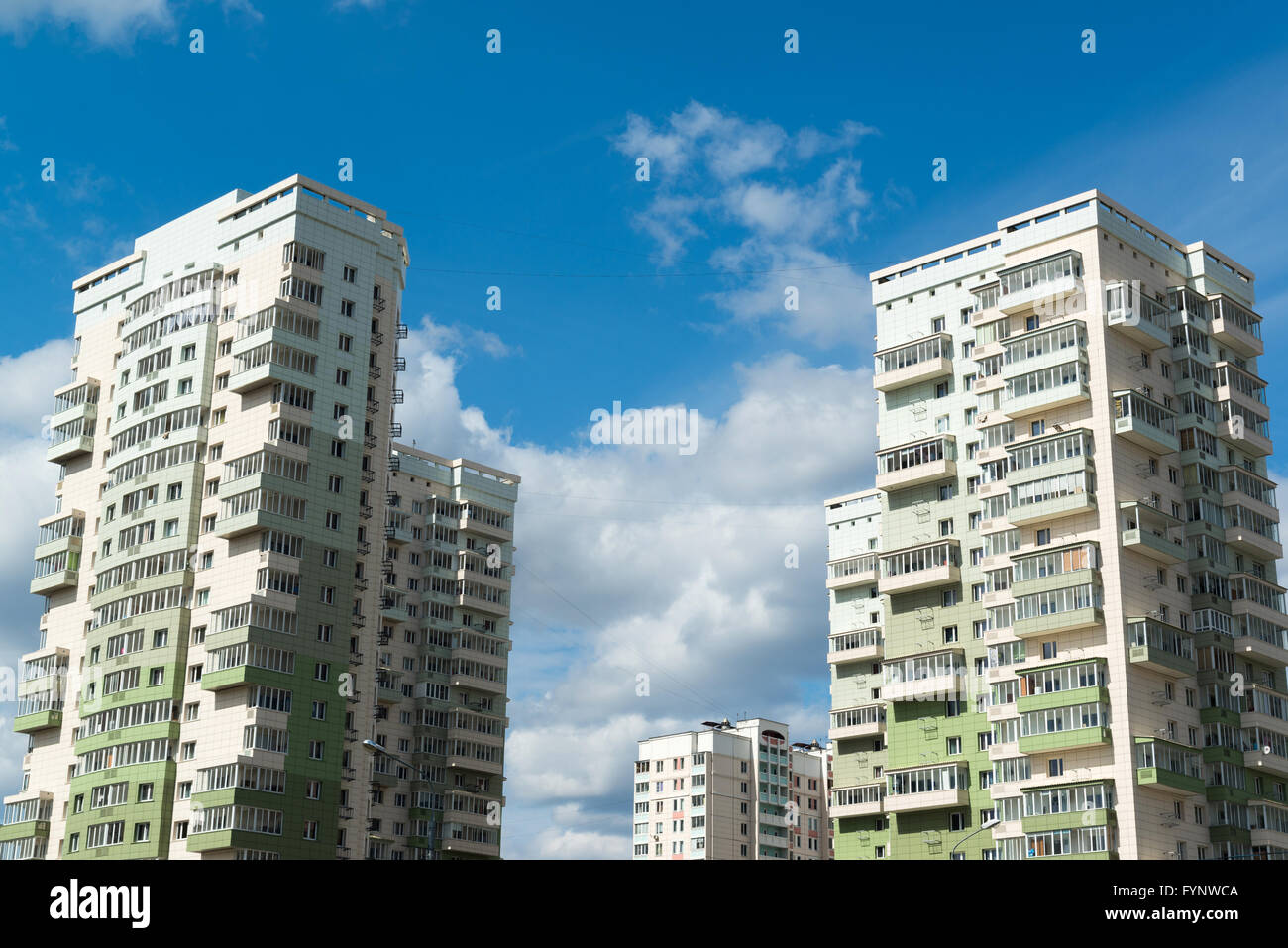 Facade of a modern apartment building Stock Photo - Alamy