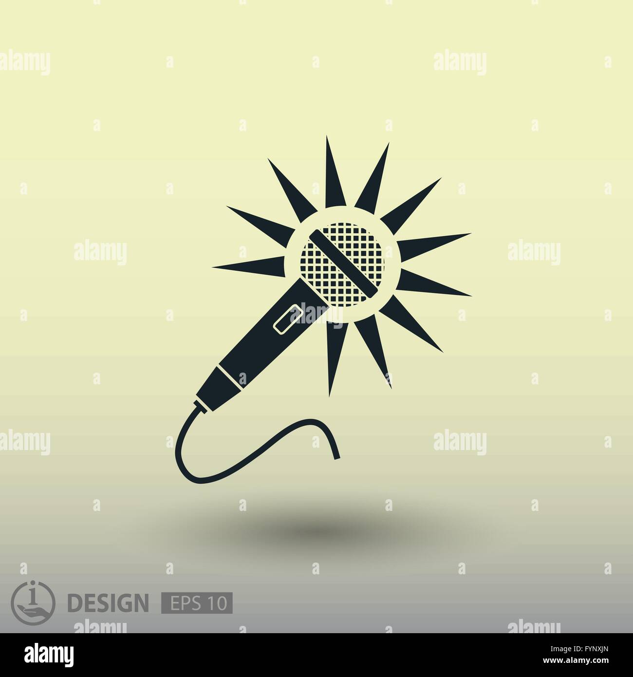 Microphone icon. Vector concept illustration for design. Eps 10 Stock ...