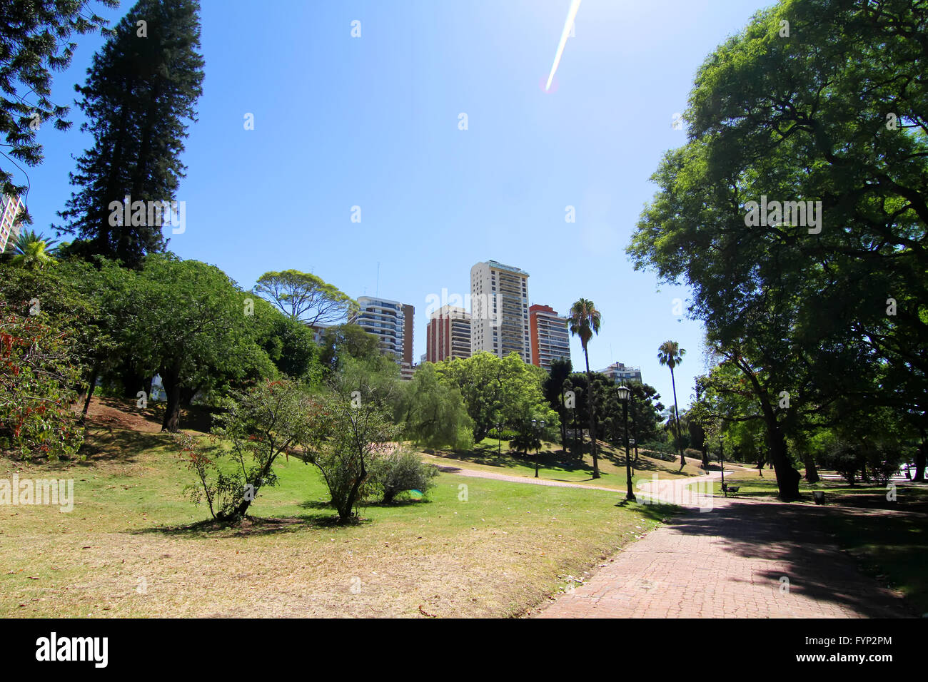 Plaza Barrancas de Belgrano in Buenos Aires Stock Photo