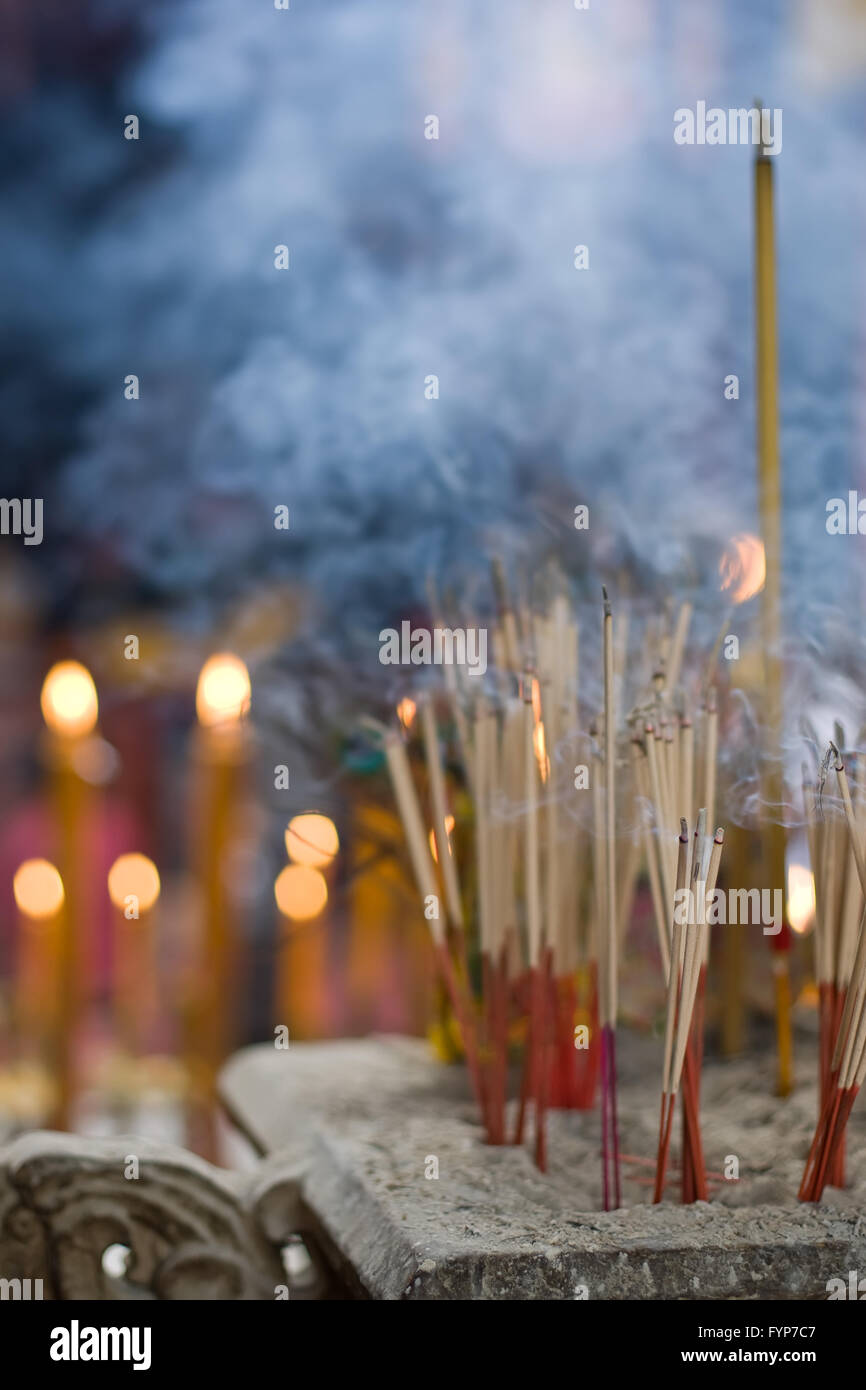 Praying joss stick hi-res stock photography and images - Alamy