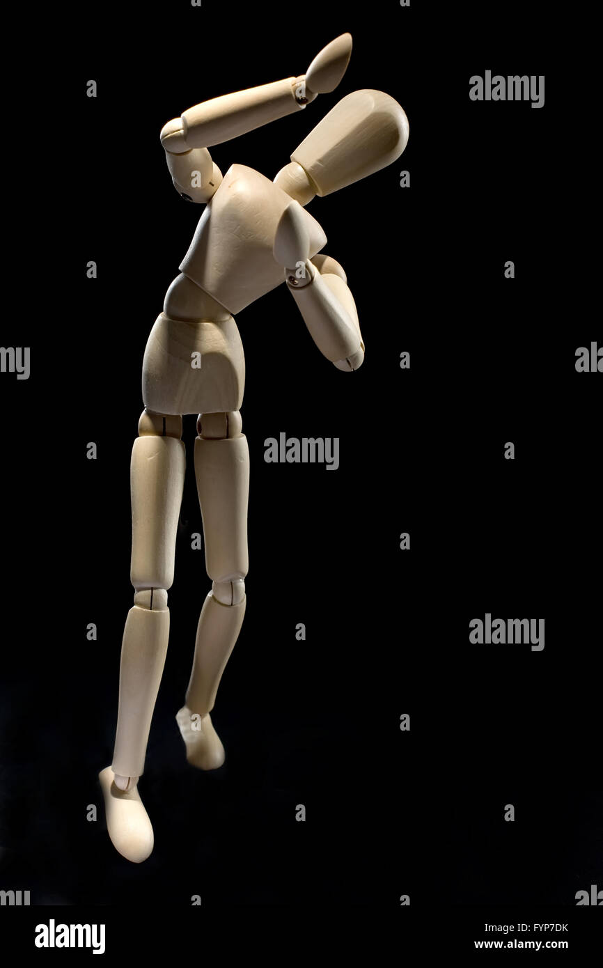 human figure - arms up Stock Photo