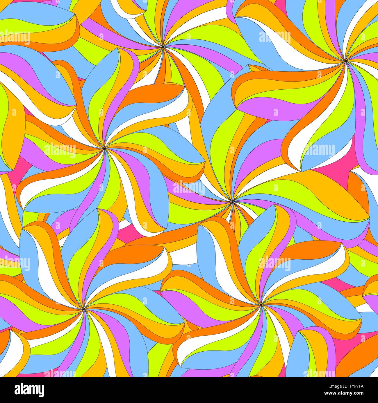 Colorful retro seamless flowers background Stock Photo - Alamy