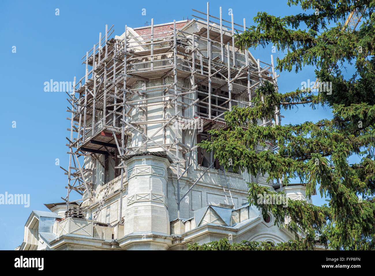 Restoration of the Church Stavropol, Russia Stock Photo