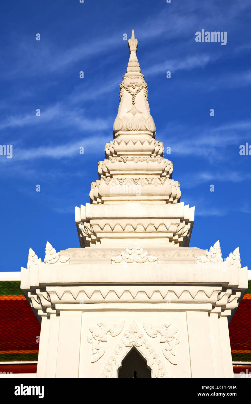 asia thailand in sunny temple sky and colors religion mosaic Stock ...