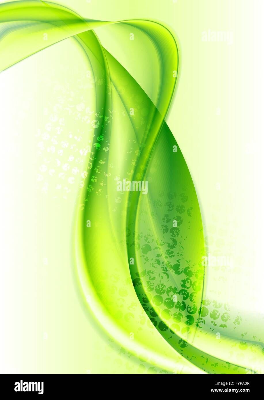 Bright green smooth abstract waves design Stock Photo - Alamy