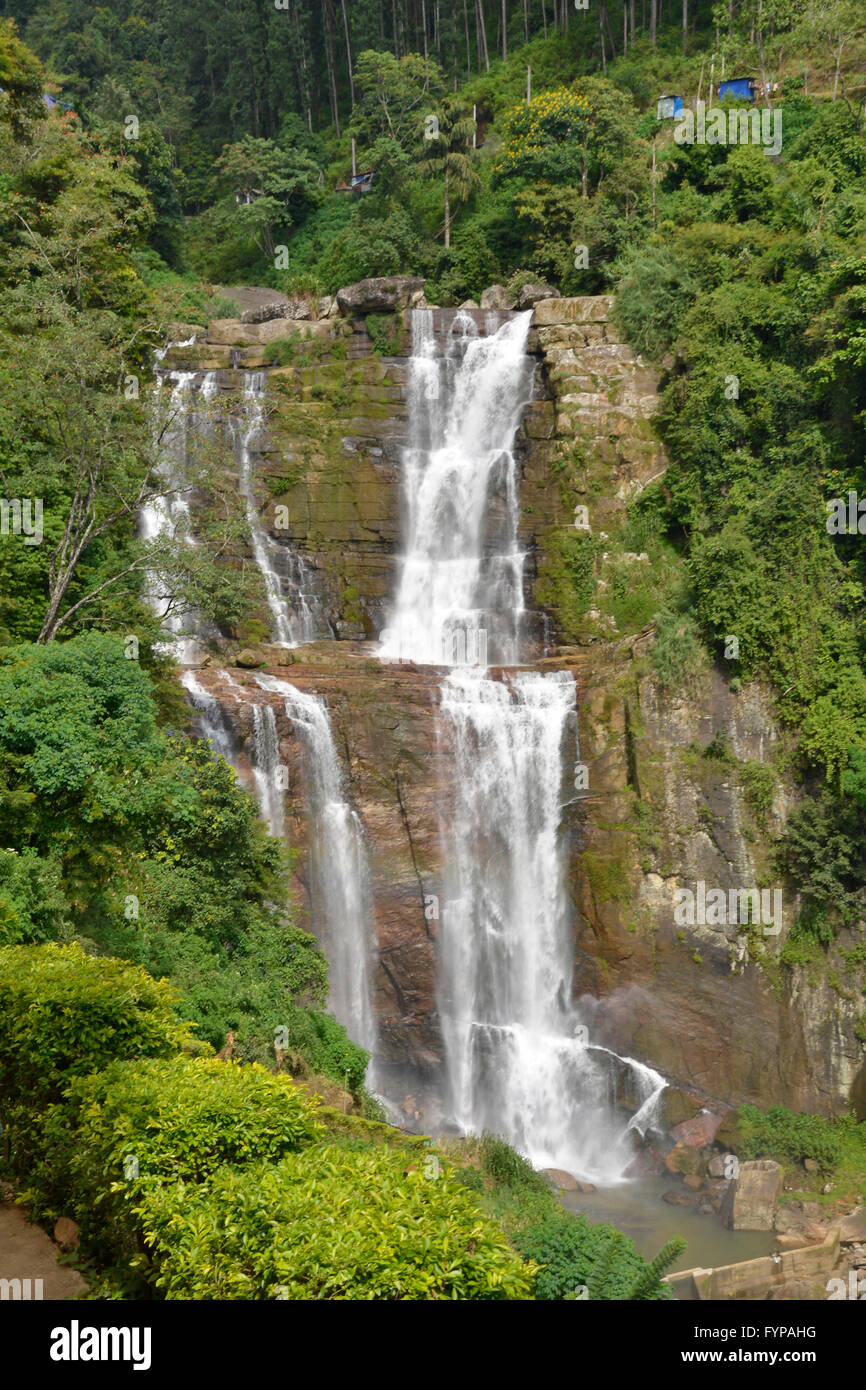 Ramboda Falls, Ramboda, Sri Lanka Stock Photo