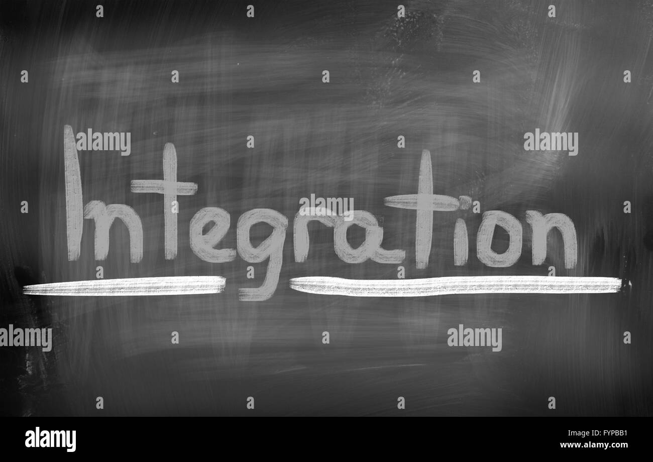 Symbol of integration Black and White Stock Photos & Images - Alamy