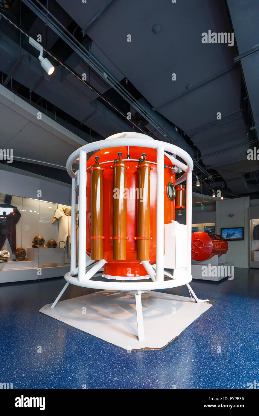 The Pressure chamber for marine diving Stock Photo Alamy