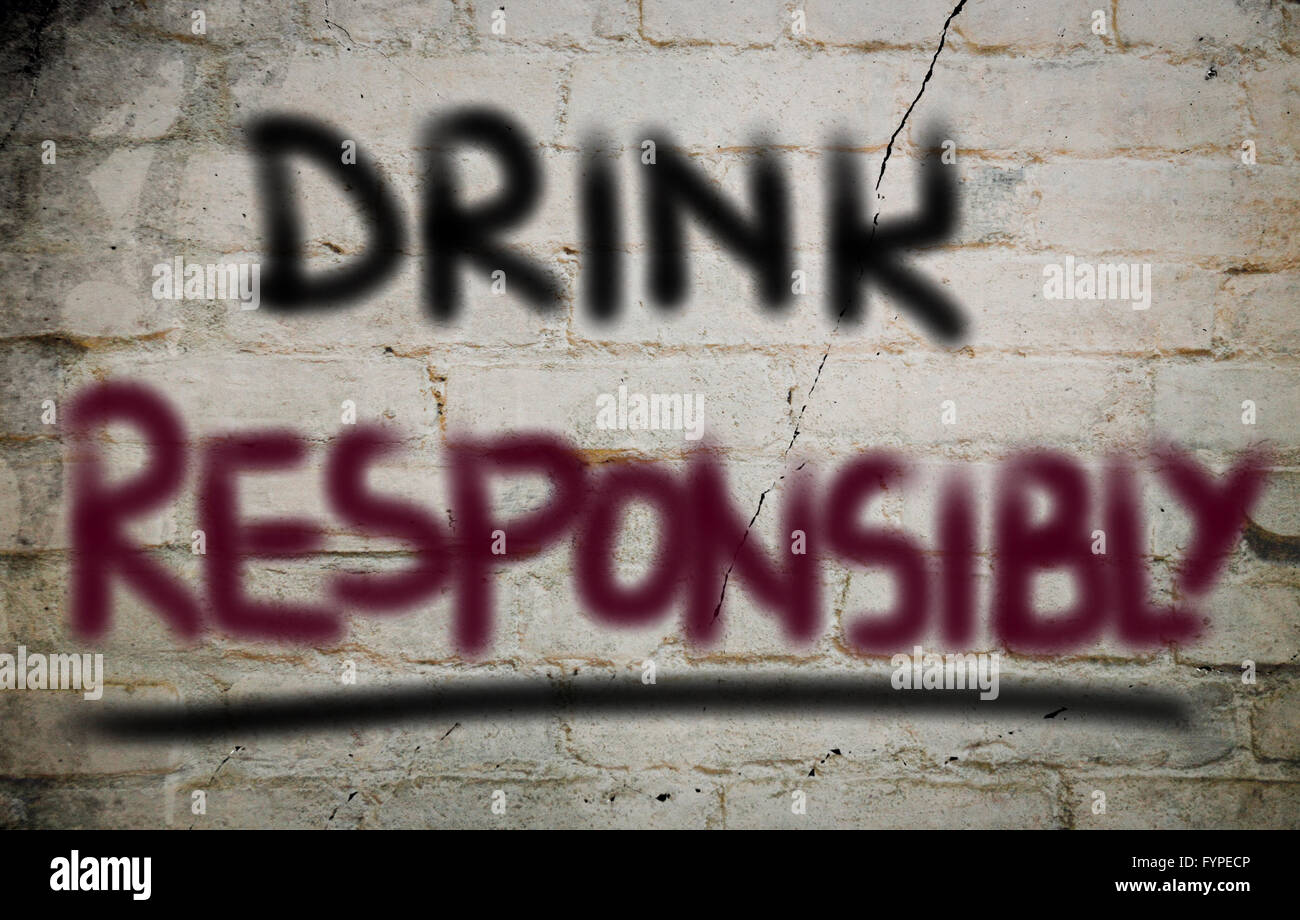 Drink Responsibly Concept Stock Photo