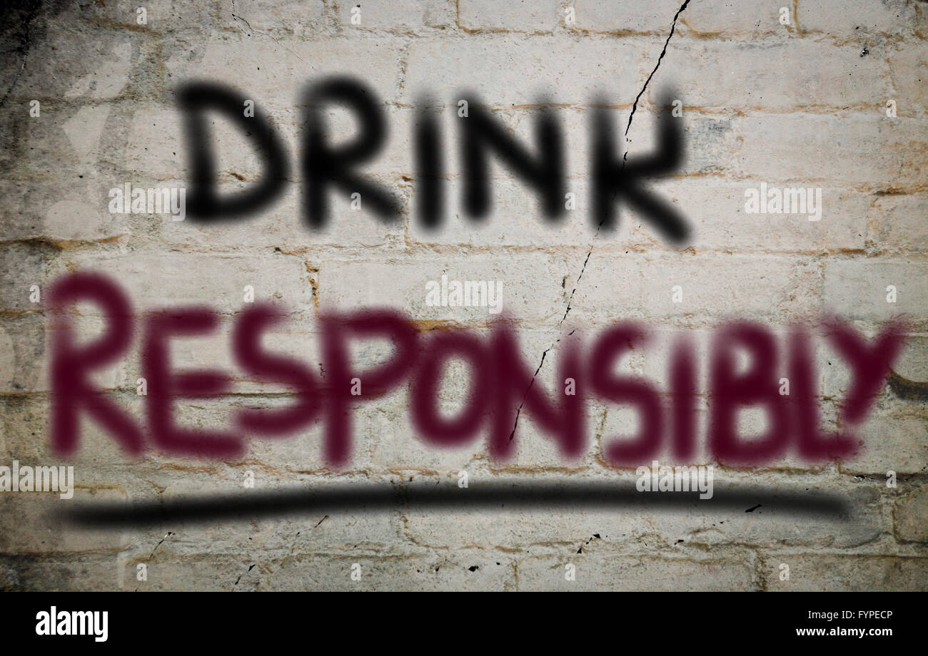 Drink Responsibly Concept Stock Photo Alamy