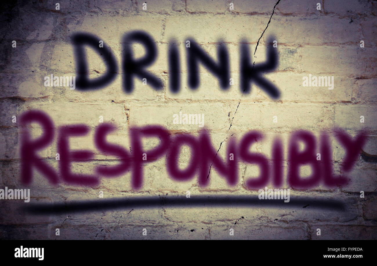 Drink Responsibly Concept Stock Photo