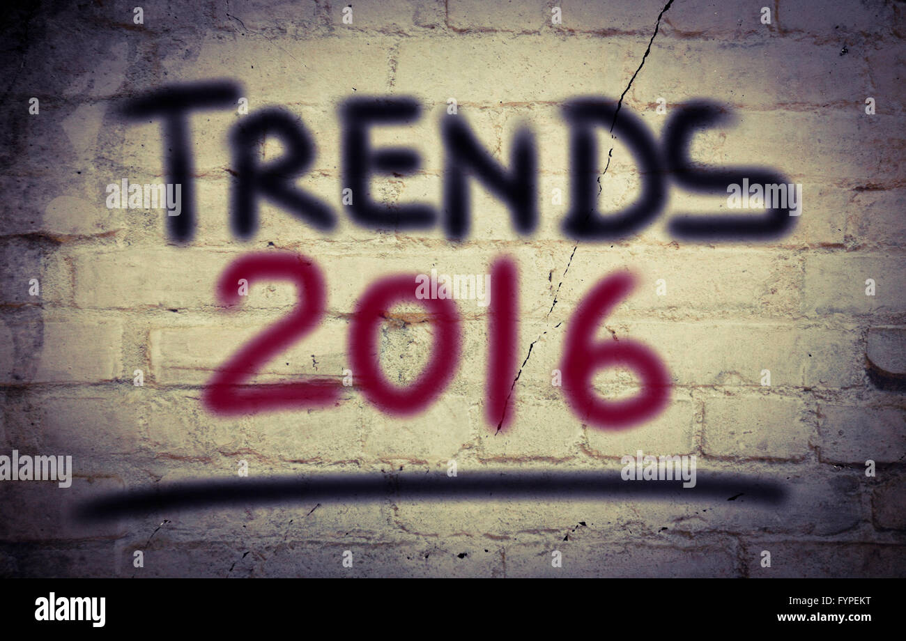 Trends 2016 Concept Stock Photo - Alamy