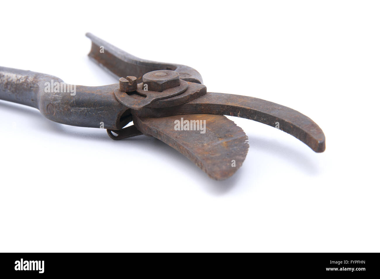 Old rusty pruning shears Stock Photo Alamy