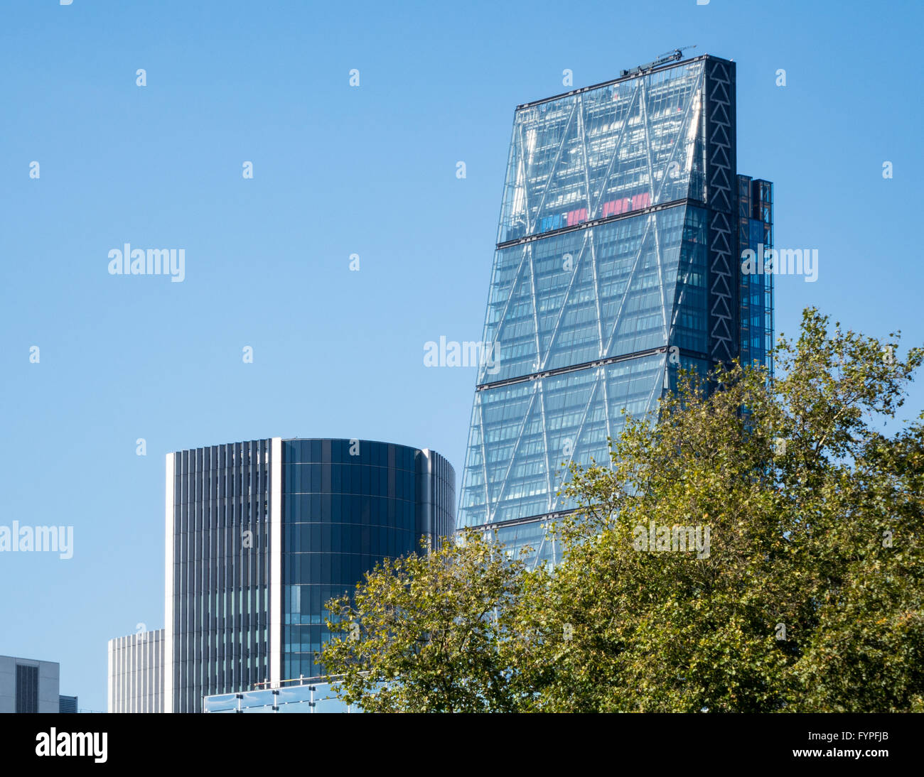 Modern office building called Cheese Grater Stock Photo