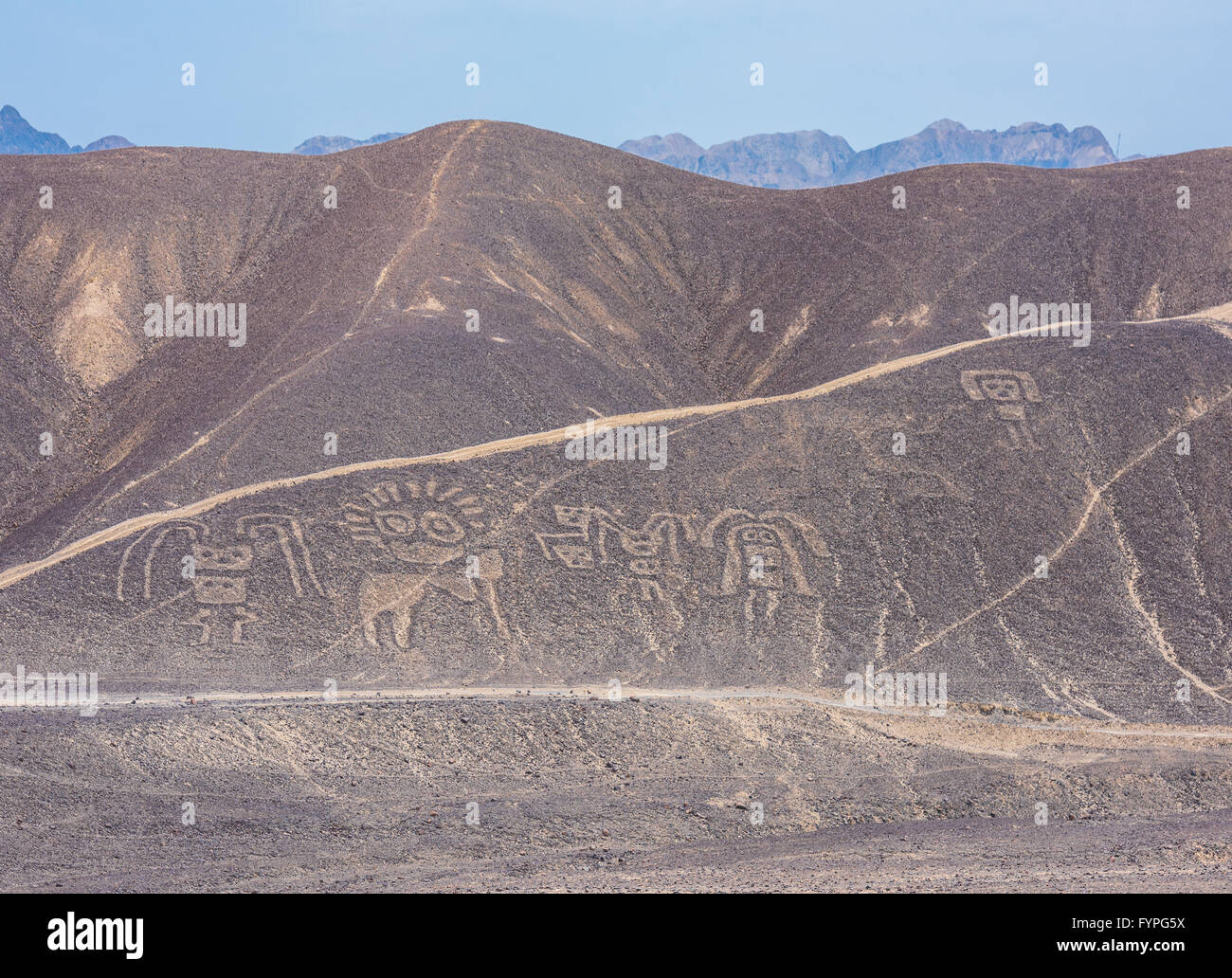 Palpa Lines and Geoglyphs, Peru Stock Photo