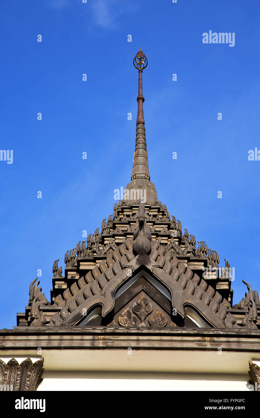 asia thailand in bangkok sunny temple sky and colors mosaic Stock Photo ...
