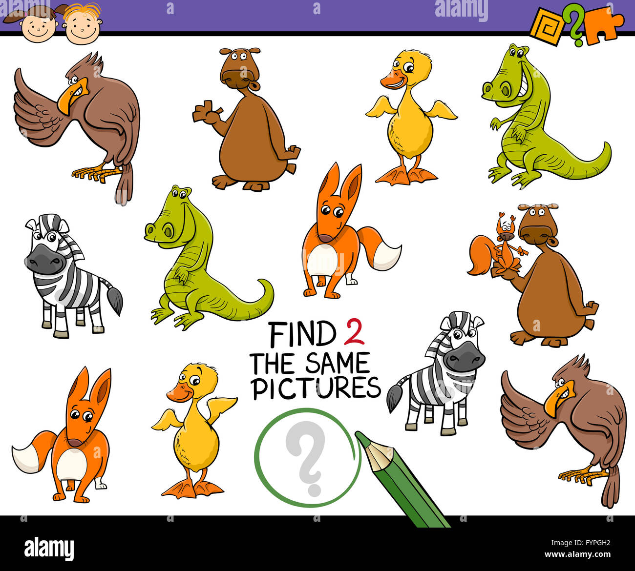 kindergarten game for kids Stock Photo Alamy