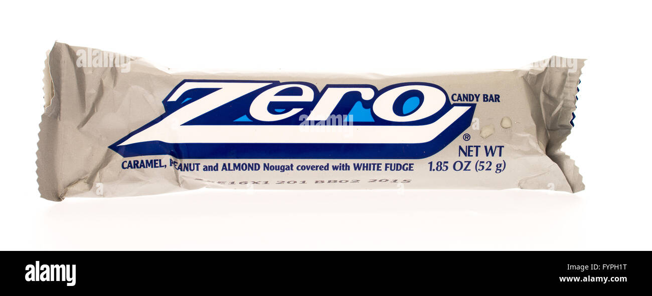 Zero Candy Sign Winneconni, WI - 19 June 2015: Zero candy bar Stock Photo - Alamy