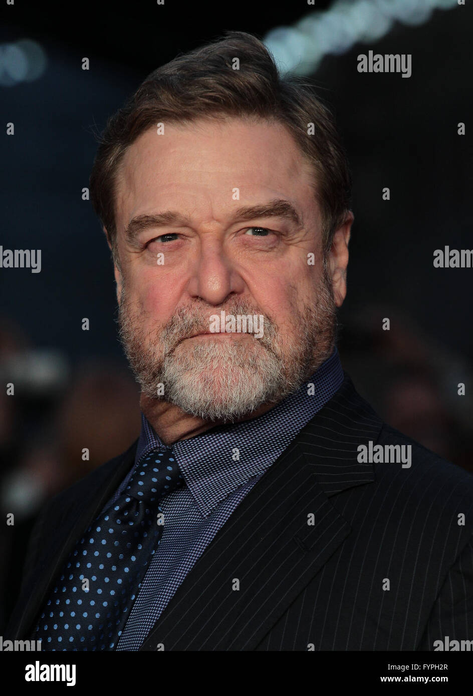 London, UK, 8th Oct 2015: John Goodman attends a screening of Trumbo during the BFI London Film Festival at Odeon Leicester Squa Stock Photo