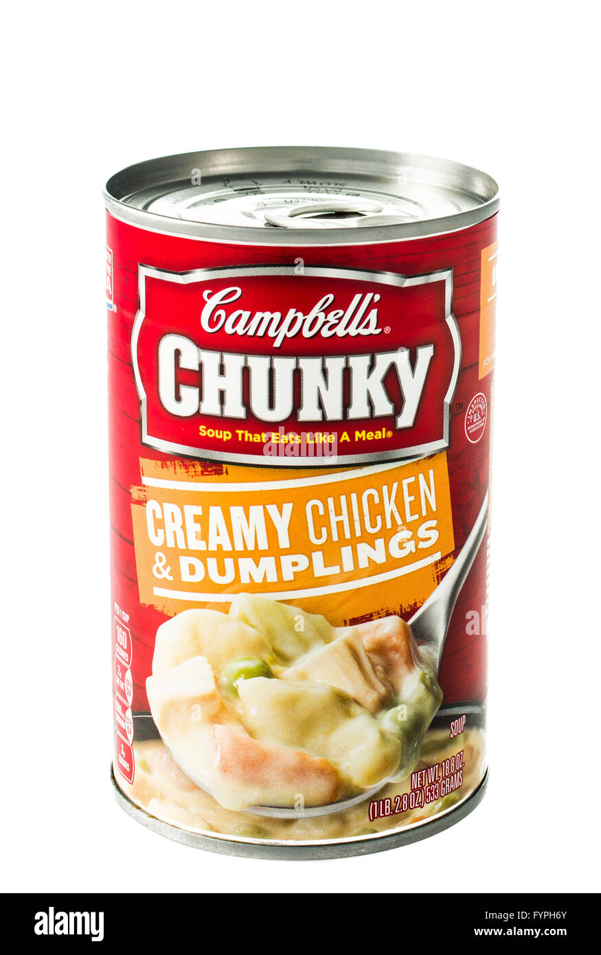 Winneconne Wi 5 February 2015 Can Of Campbells Chunky Creamy Chicken And Dumplings Soup Stock 9245