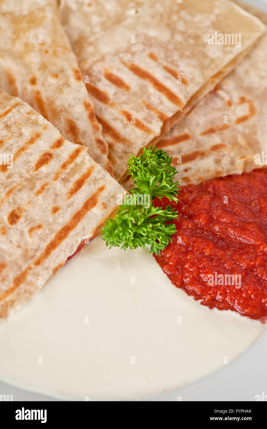 mexican cakes with omelette Stock Photo