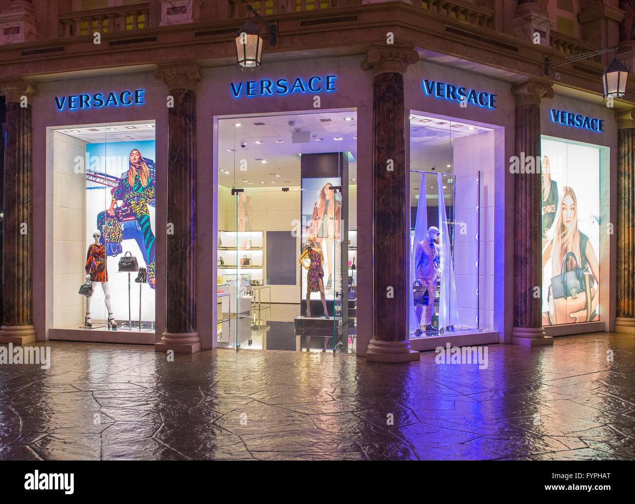 Exterior of a Versace store in Caesars Palace hotel in Las Vegas Stock  Photo - Alamy