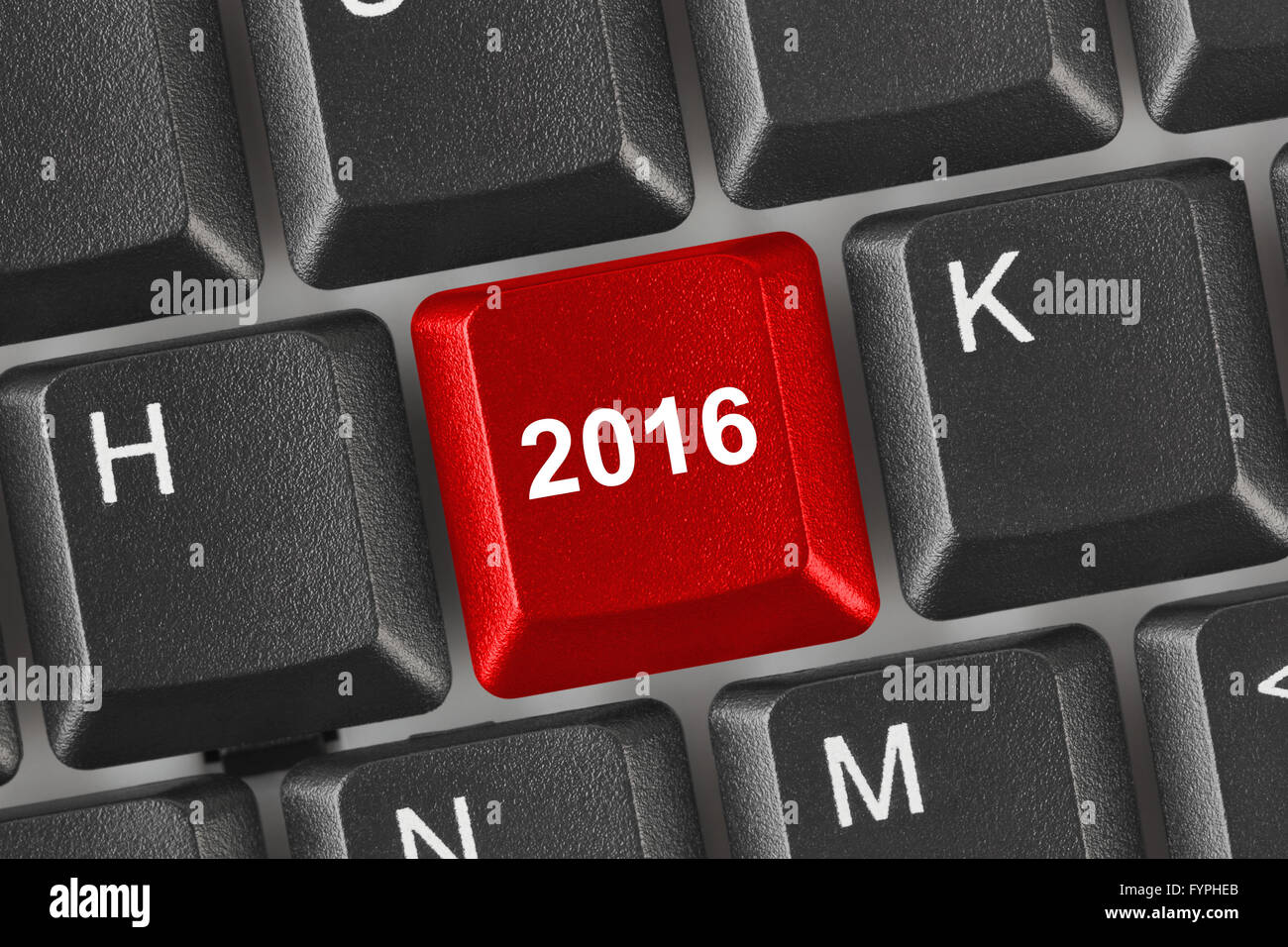 Computer Keyboard With 2016 Key Stock Photo Alamy