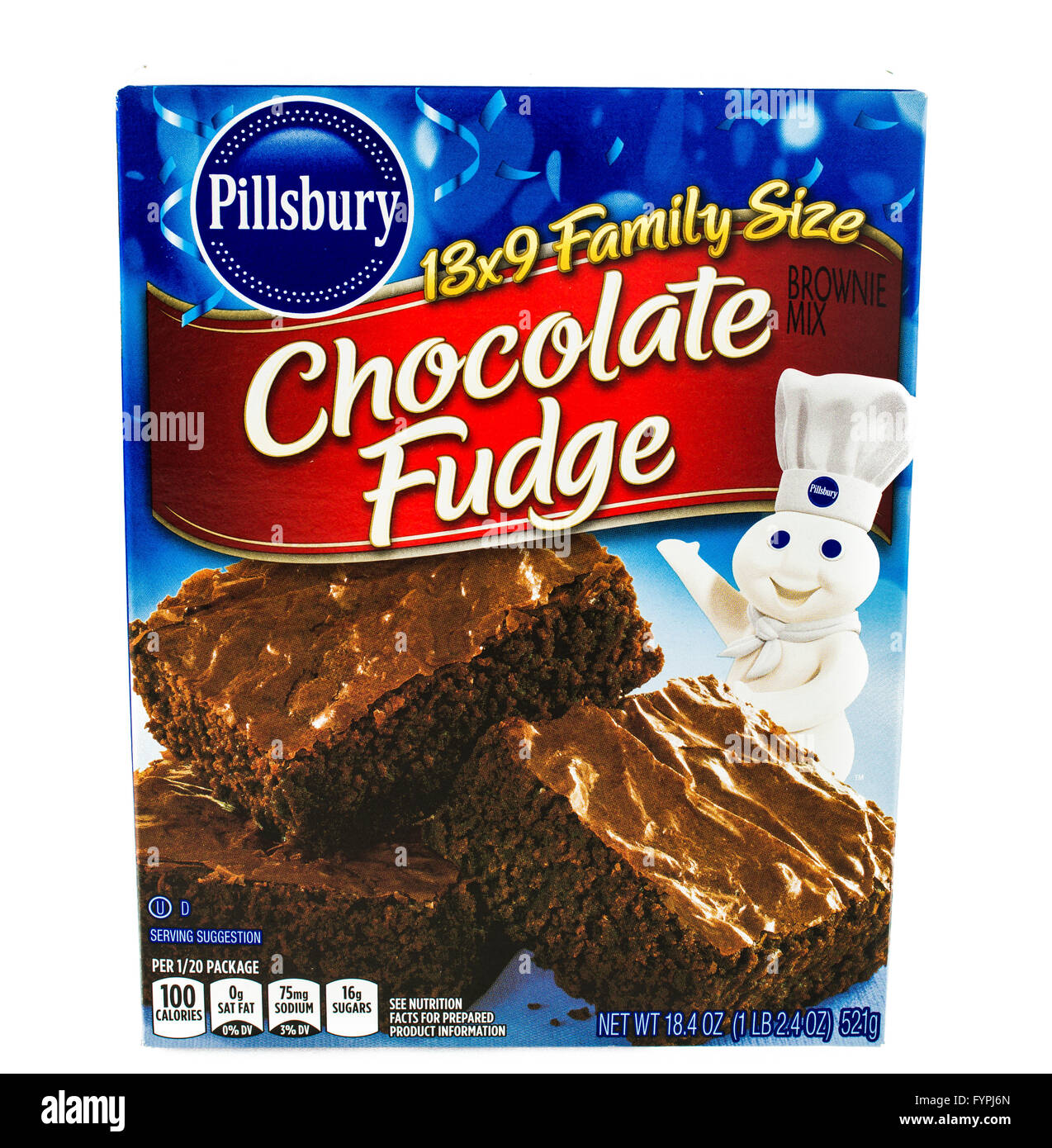Winneconne, WI 5 February 2015 Box of Pillsbury Chocolate Fudge