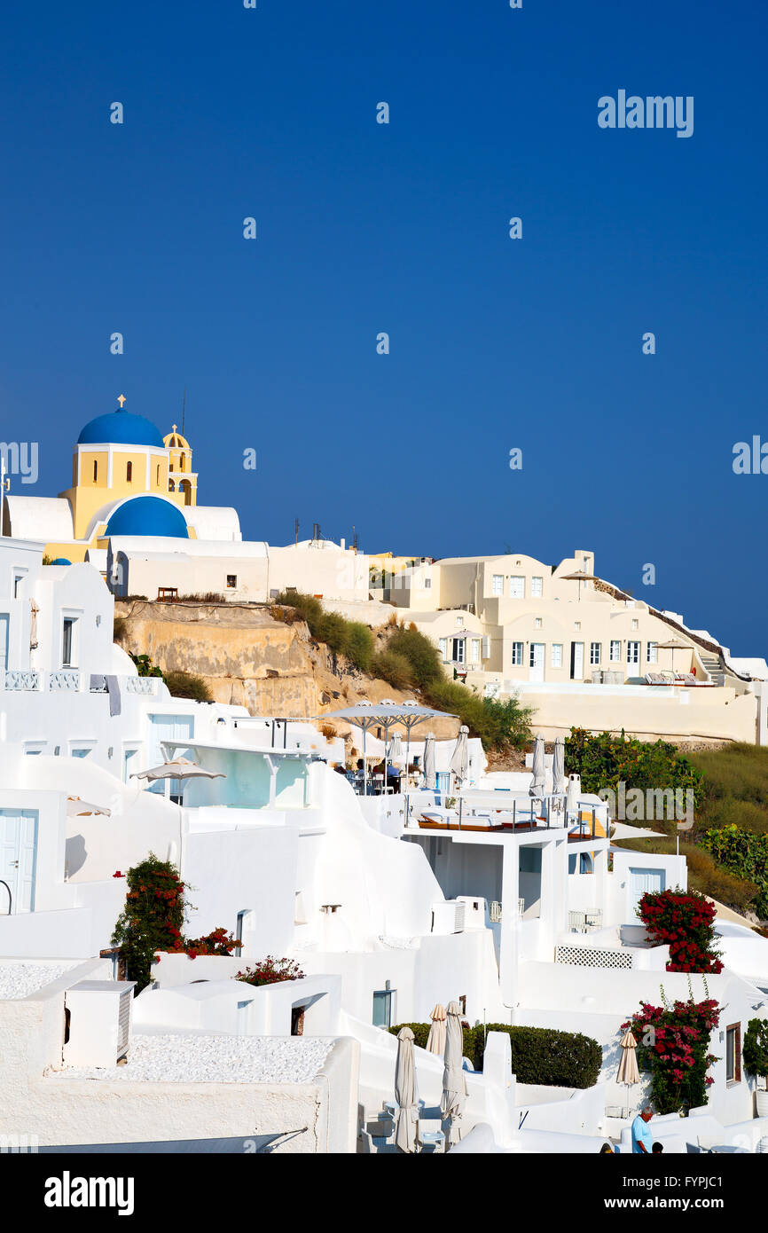 greece in santorini the old town and sky Stock Photo - Alamy