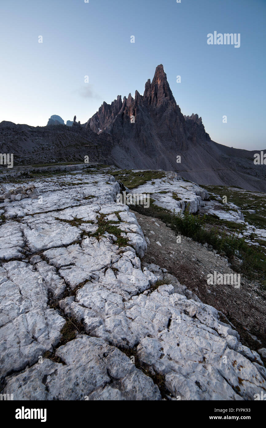 Monte Paterno at sunrise Stock Photo - Alamy