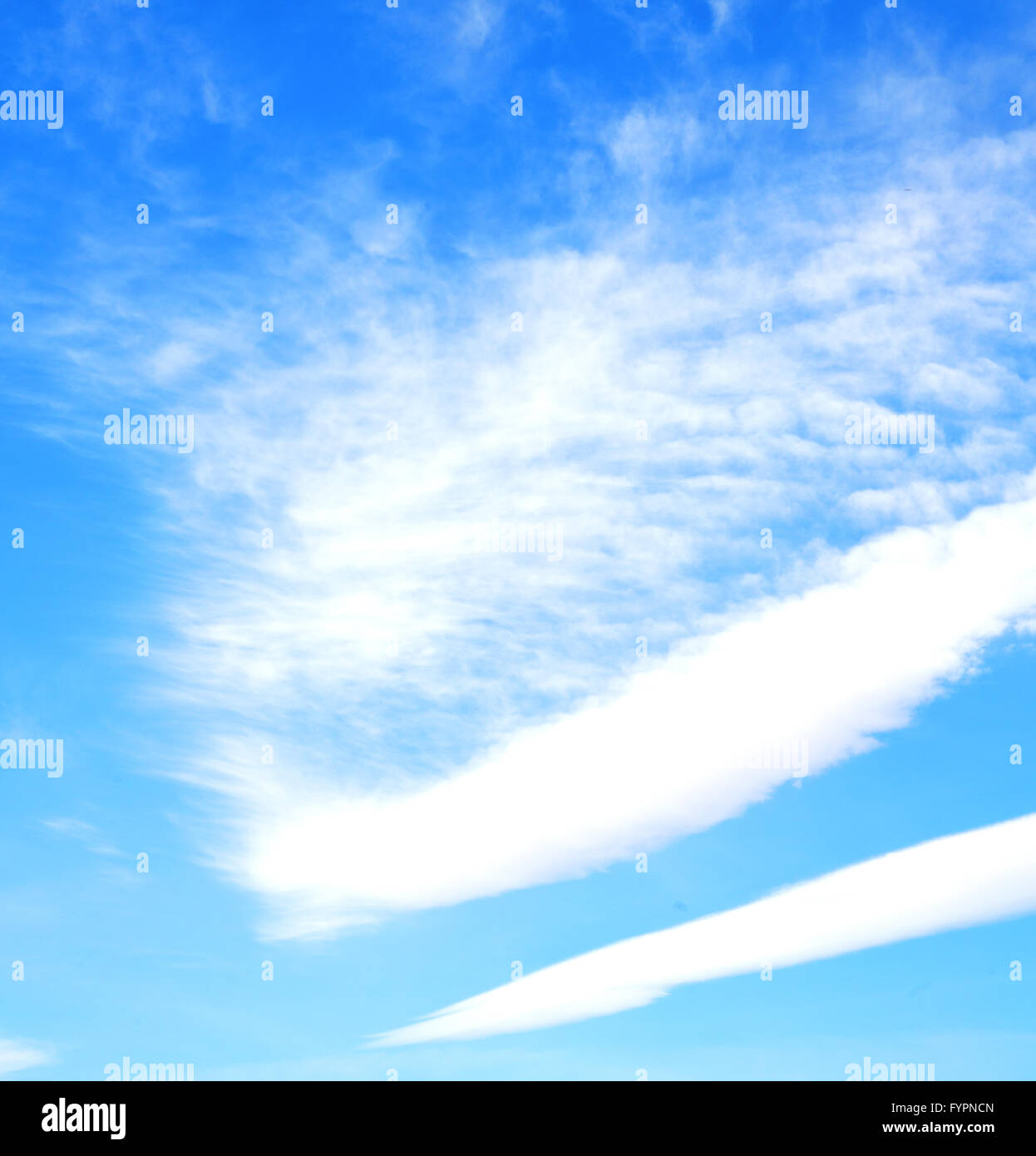 in the blue sky white soft clouds and abstract background Stock Photo ...