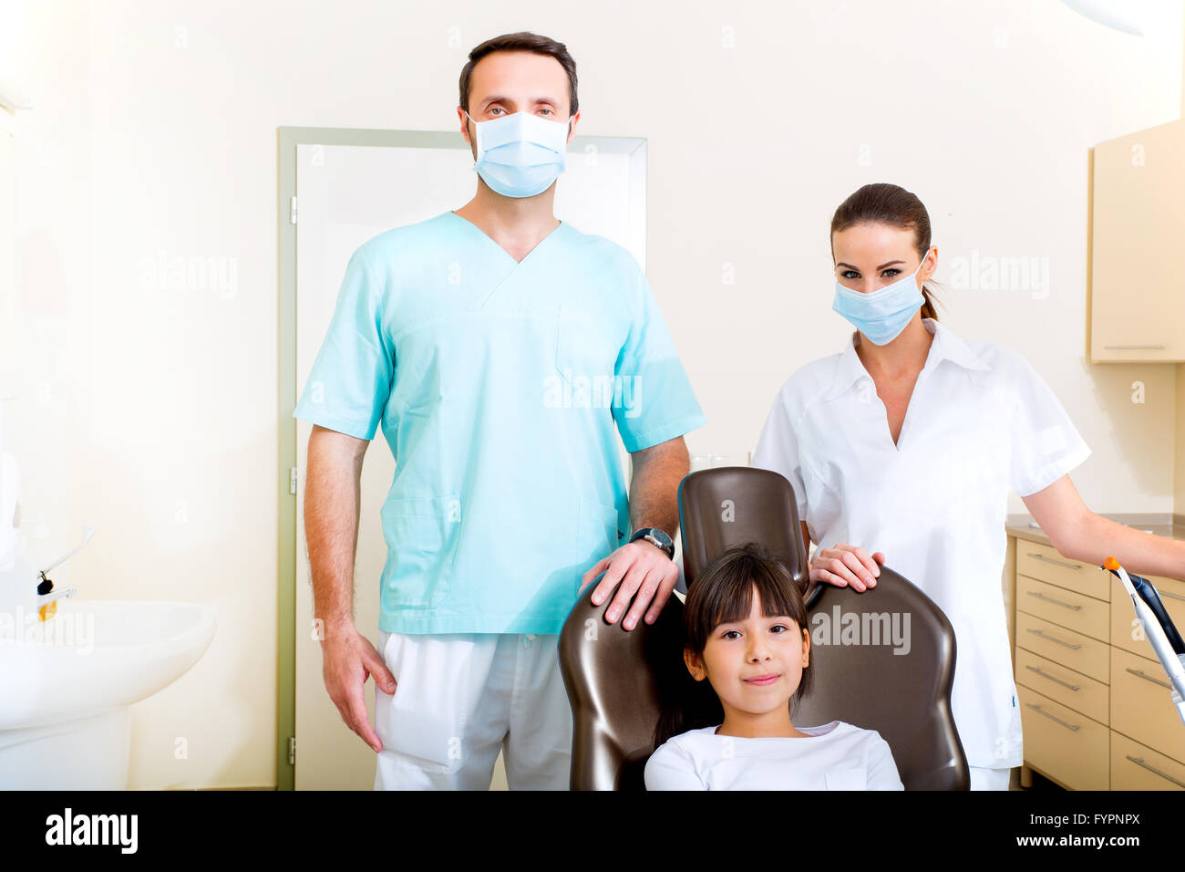Little girl at the Dentist Stock Photo - Alamy