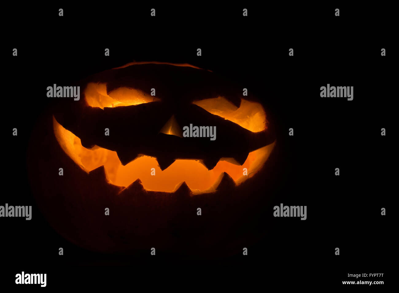 Creepy carved pumpkin face on hi-res stock photography and images - Alamy