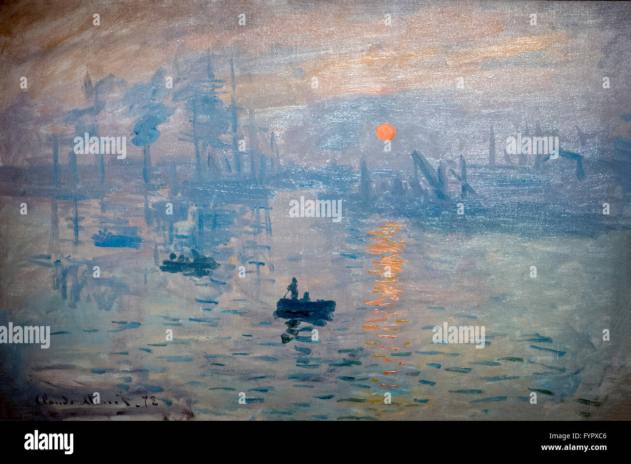 Impression Sunrise, by Claude Monet, 1872,  Musee Marmottan Monet, Paris, France, Europe Stock Photo