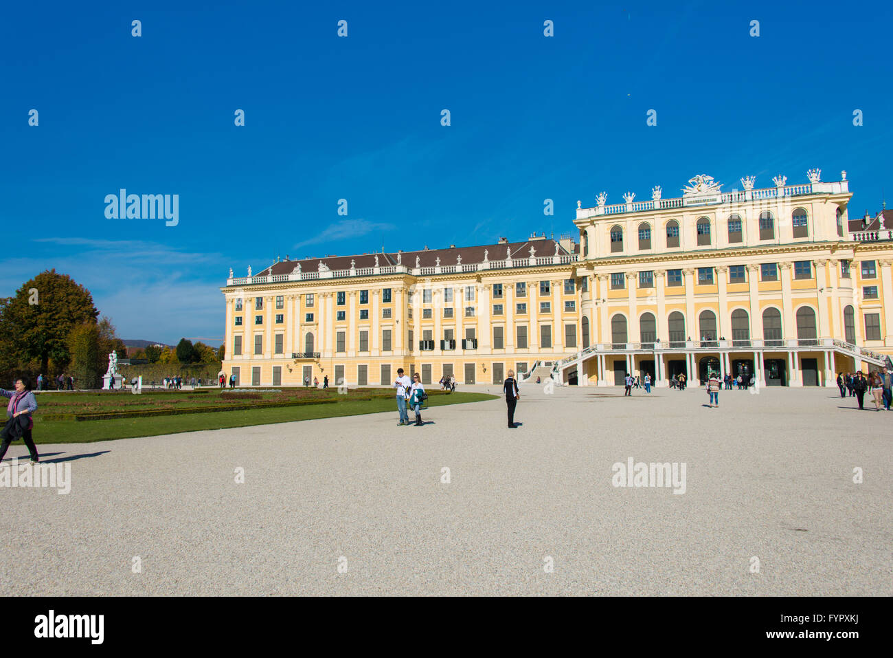 Vienna - OCTOBER 14: Schonbrunn Palace on October 14 in Vienna, Stock Photo