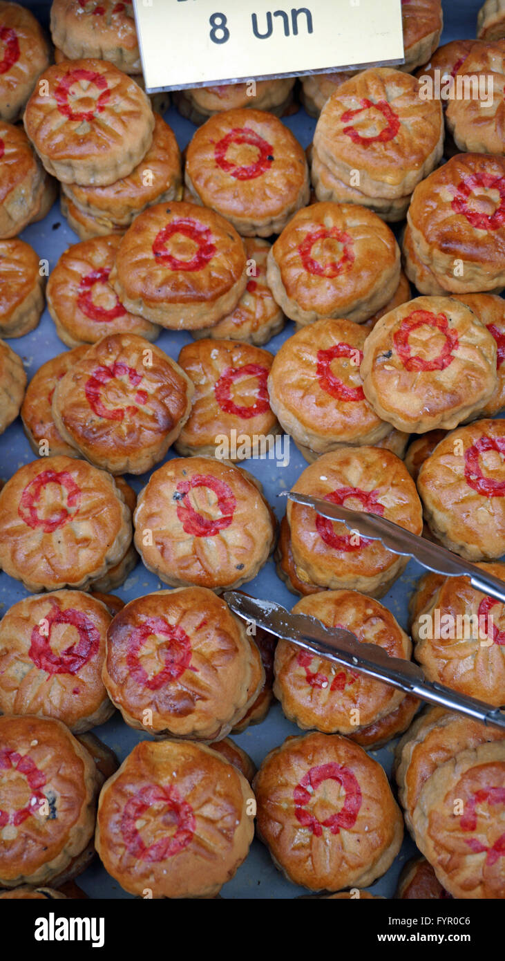 traditional asian street food with sweet cookies Stock Photo - Alamy