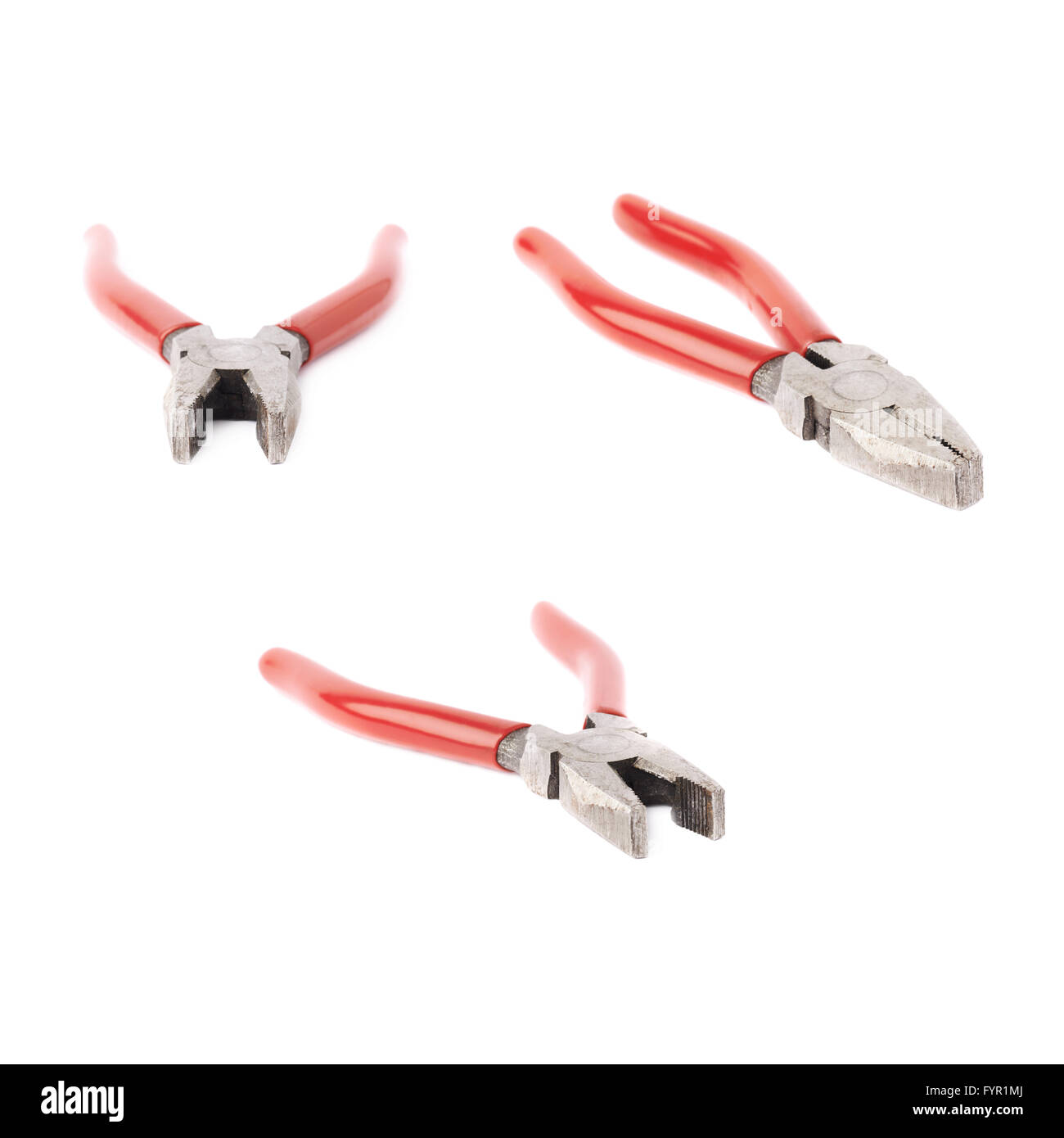 Set of Pliers hand tool isolated over white background Stock Photo Alamy