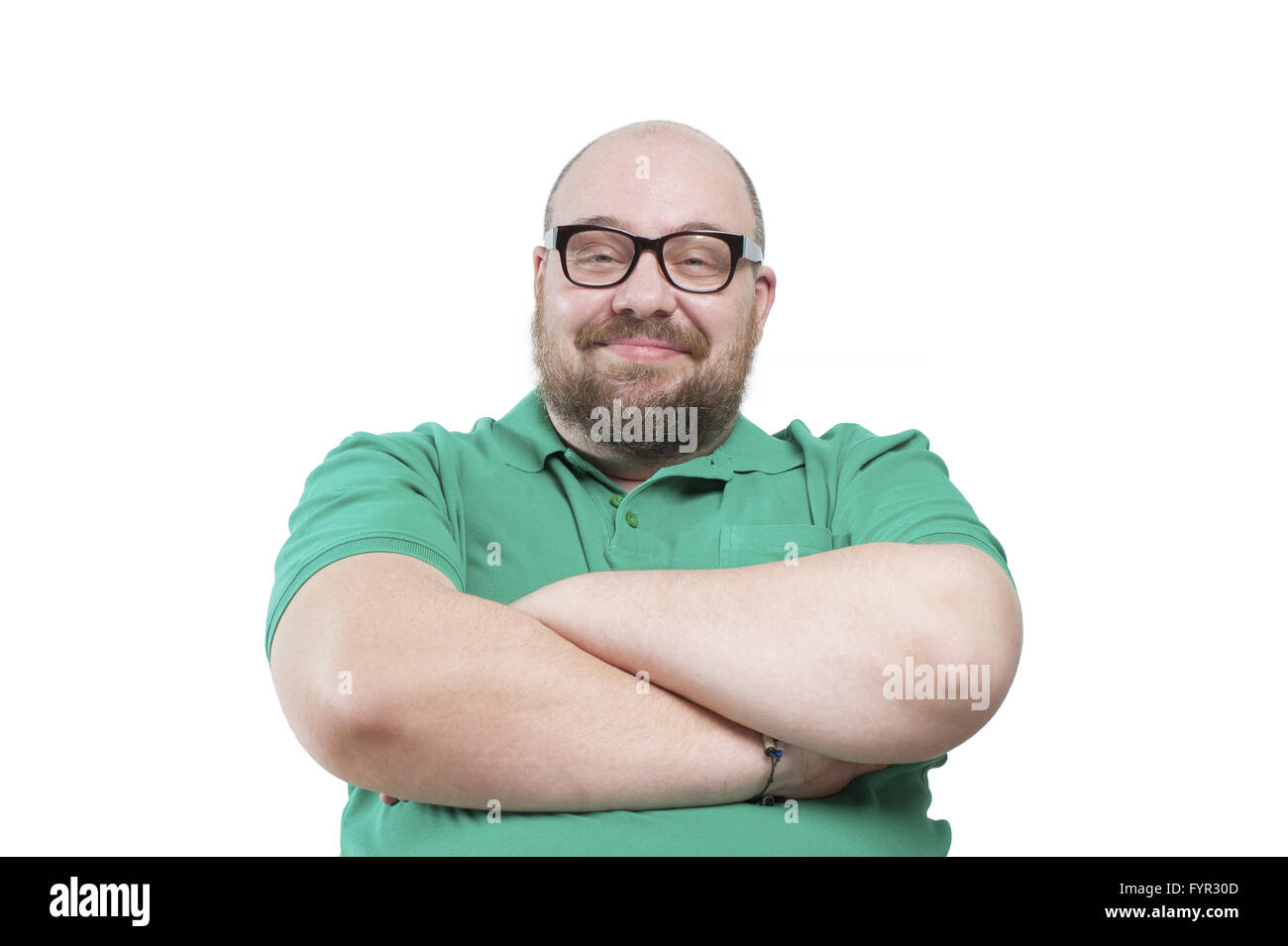 Satisfied smiling man. Stock Photo