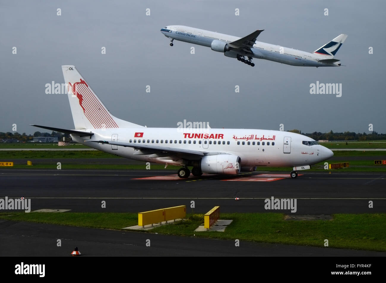 Two airliners Stock Photo