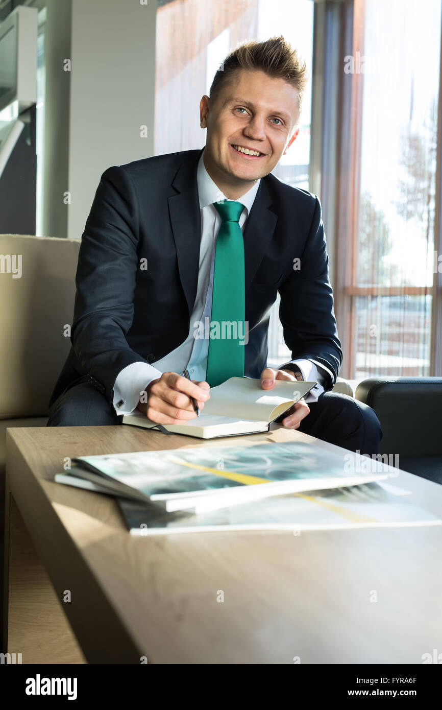 Pen man suit hi-res stock photography and images - Alamy