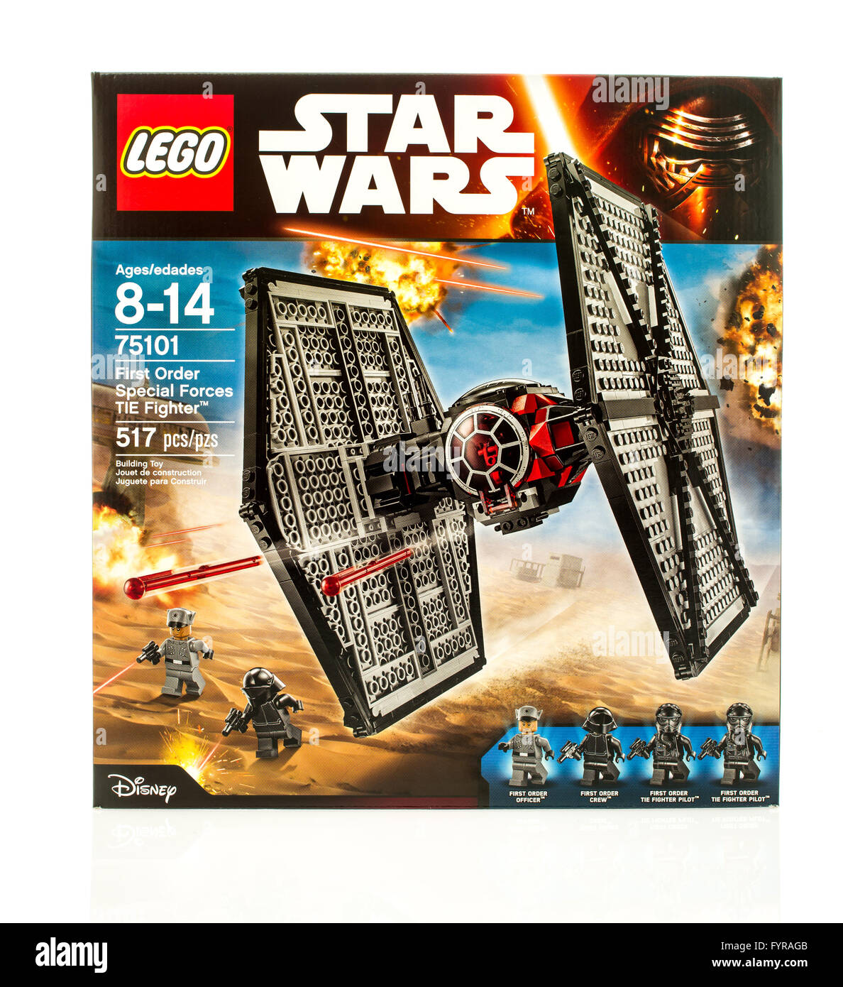 Winneconne, WI - 18 Dec 2015: Box of Lego First order special forces Tie  Fighter from the Lego Star Wars collection Stock Photo - Alamy