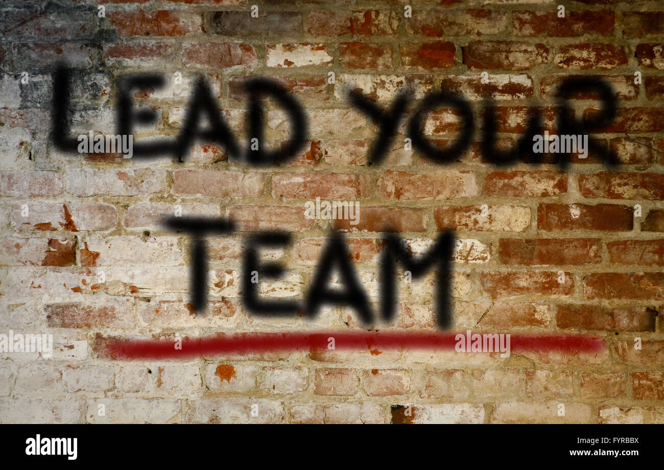 Lead Your Team Concept Stock Photo - Alamy