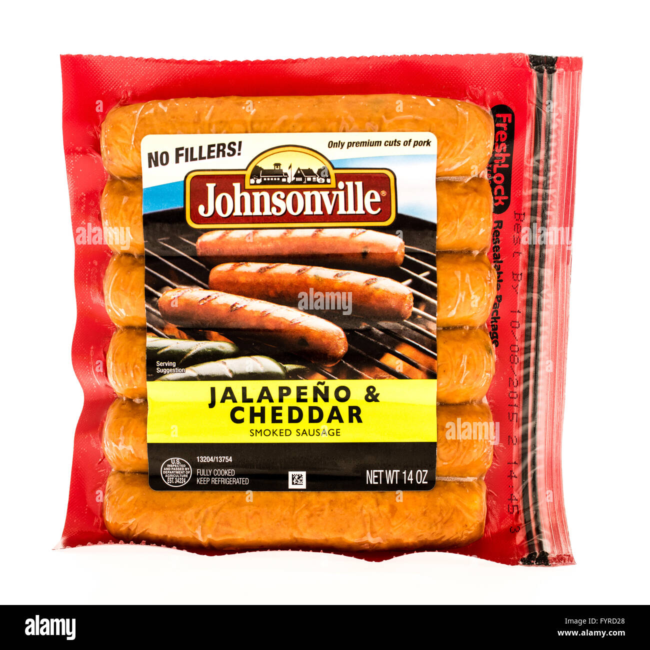 Johnsonville Smoked Bratwurst, 14 oz