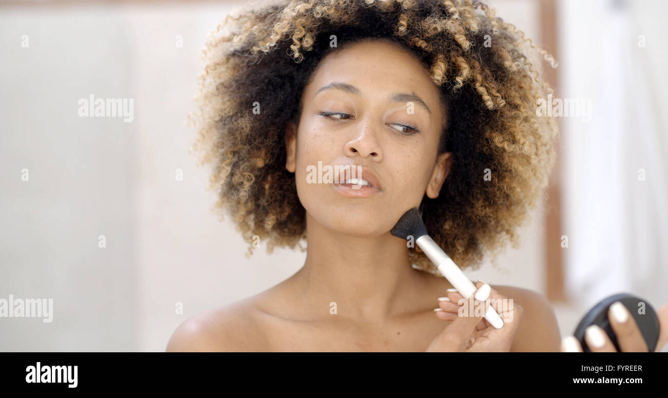 Girl with brush hi-res stock photography and images - Alamy